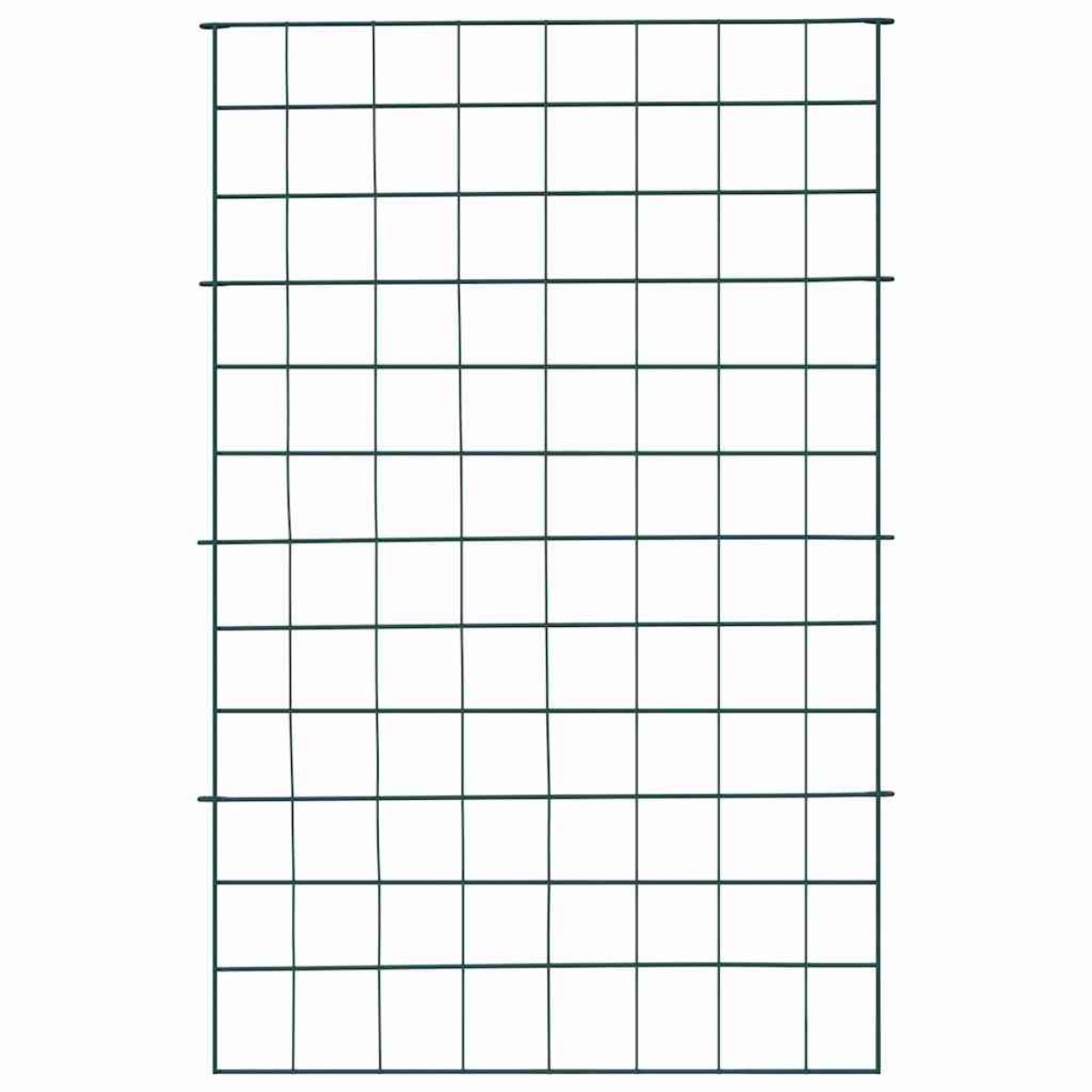 vidaXL Σετ φράχτη για λιμνούλες 8 τμχ. 50 x 80 cm Ατσάλι Πράσινο