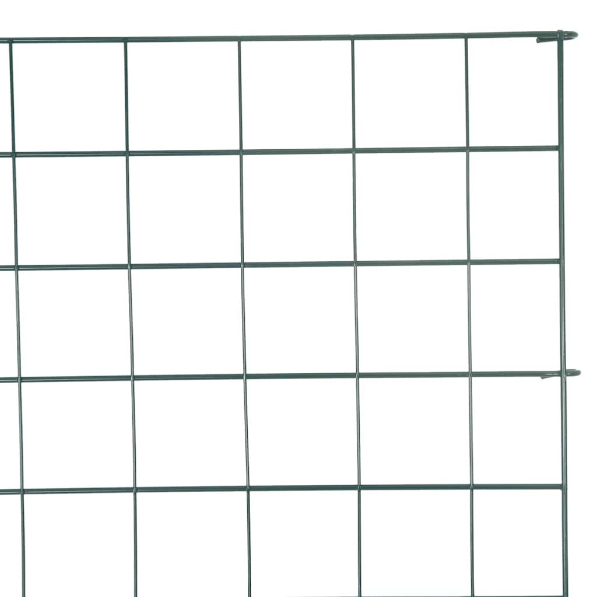 vidaXL Σετ φράχτη για λιμνούλες 8 τμχ. 50 x 80 cm Ατσάλι Πράσινο
