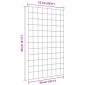 vidaXL Σετ φράχτη για λιμνούλες 8 τμχ. 50 x 80 cm Ατσάλι Πράσινο