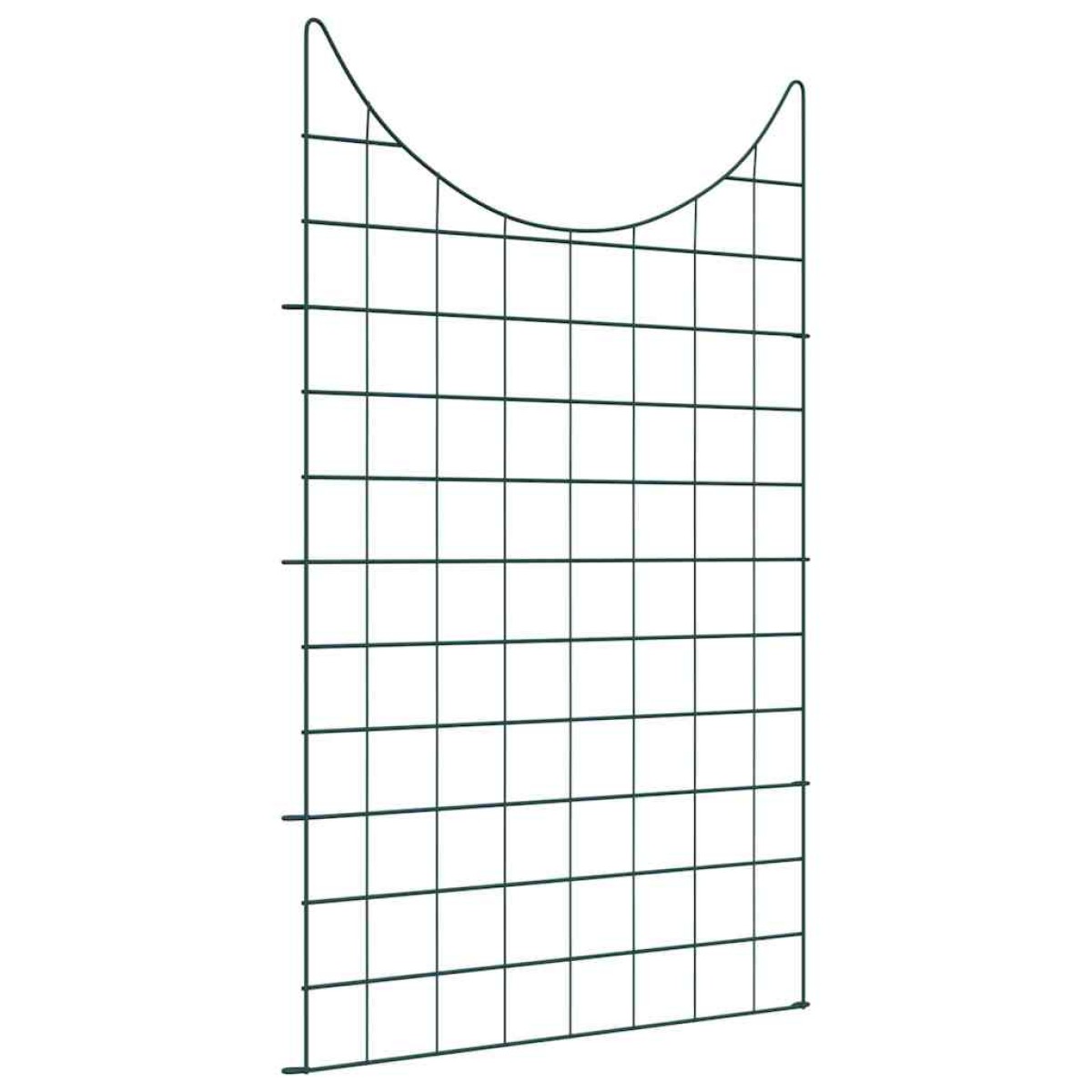 vidaXL Σετ φράχτη για λιμνούλες 8 τμχ. 50 x 80 cm Ατσάλι Πράσινο