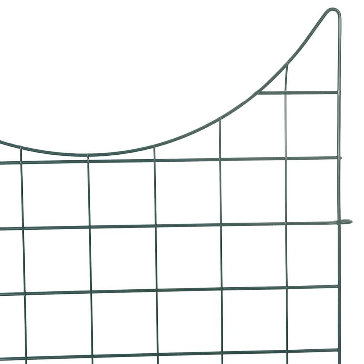 vidaXL Σετ φράχτη για λιμνούλες 8 τμχ. 50 x 80 cm Ατσάλι Πράσινο