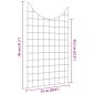 vidaXL Σετ φράχτη για λιμνούλες 8 τμχ. 50 x 80 cm Ατσάλι Πράσινο