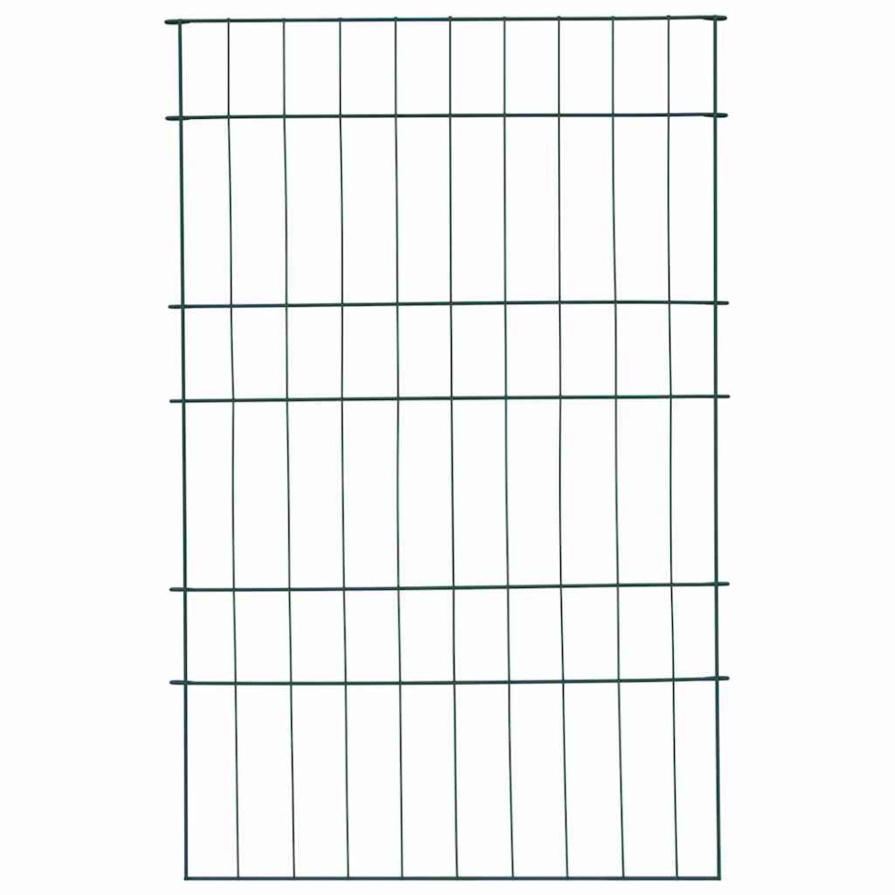 vidaXL Σετ φράχτη για λιμνούλες 8 τμχ. 50 x 80 cm Ατσάλι Πράσινο