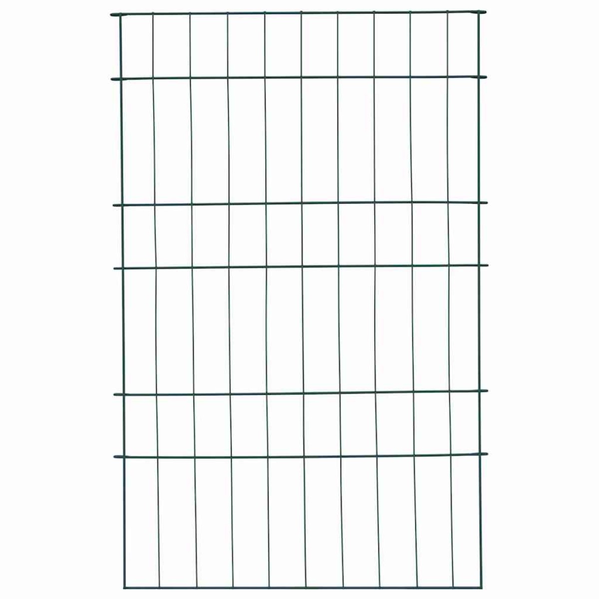 vidaXL Σετ φράχτη για λιμνούλες 8 τμχ. 50 x 80 cm Ατσάλι Πράσινο