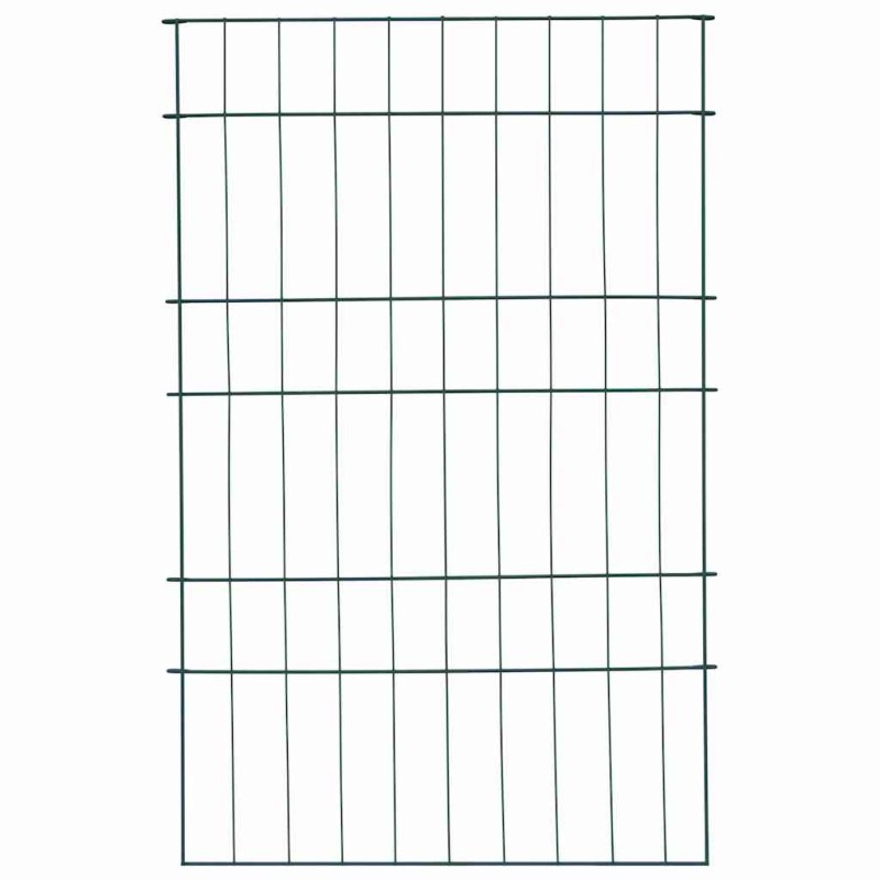vidaXL Σετ φράχτη για λιμνούλες 8 τμχ. 50 x 80 cm Ατσάλι Πράσινο