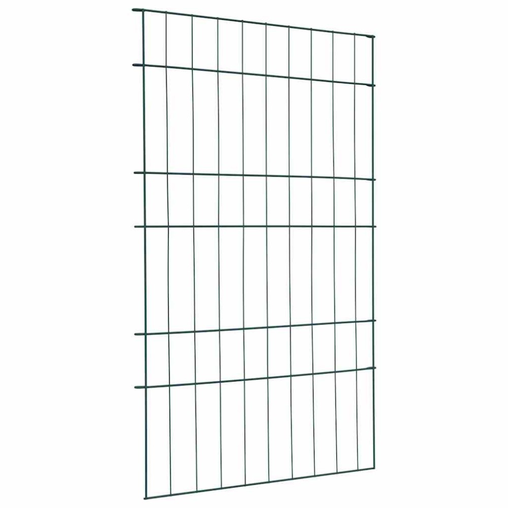vidaXL Σετ φράχτη για λιμνούλες 8 τμχ. 50 x 80 cm Ατσάλι Πράσινο