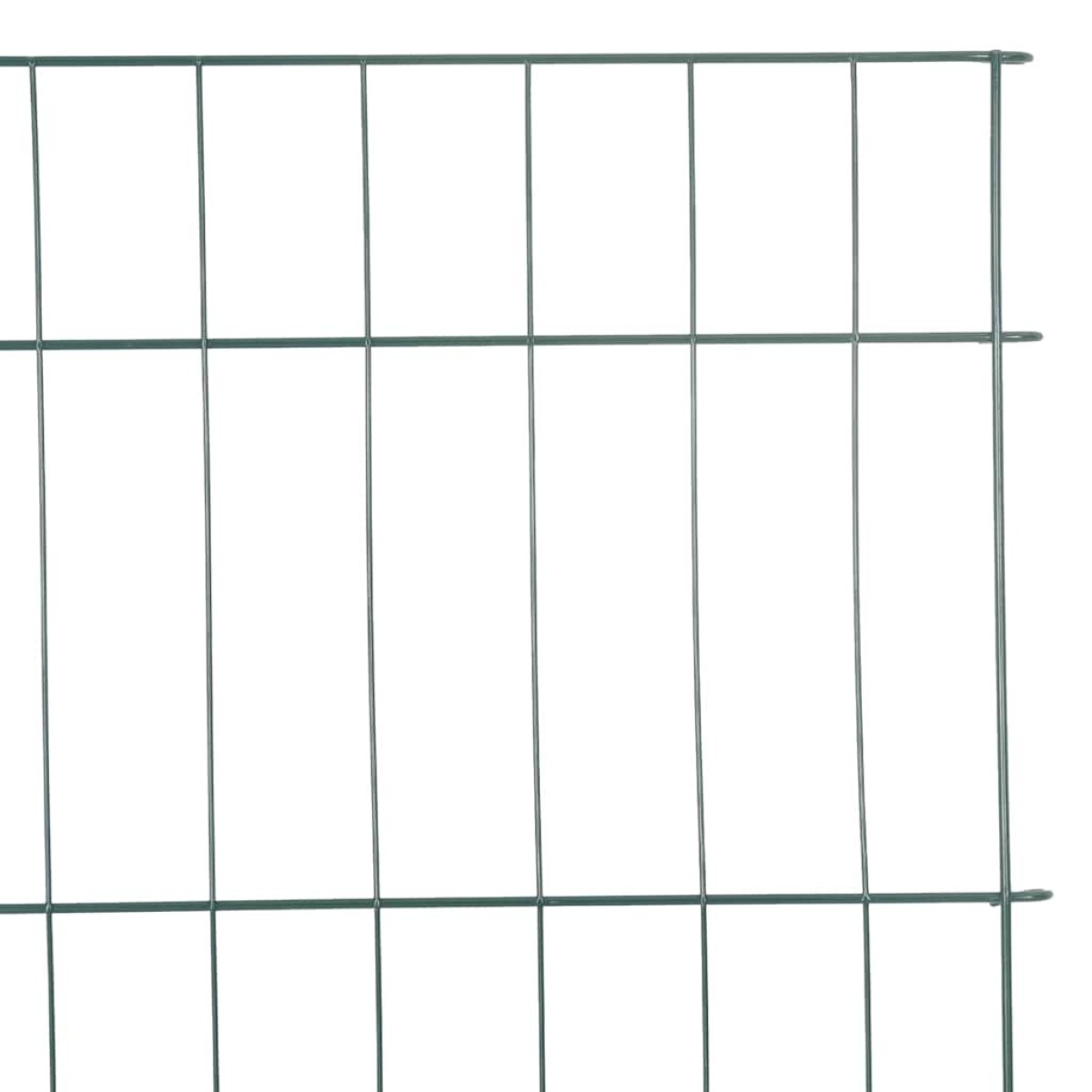 vidaXL Σετ φράχτη για λιμνούλες 8 τμχ. 50 x 80 cm Ατσάλι Πράσινο