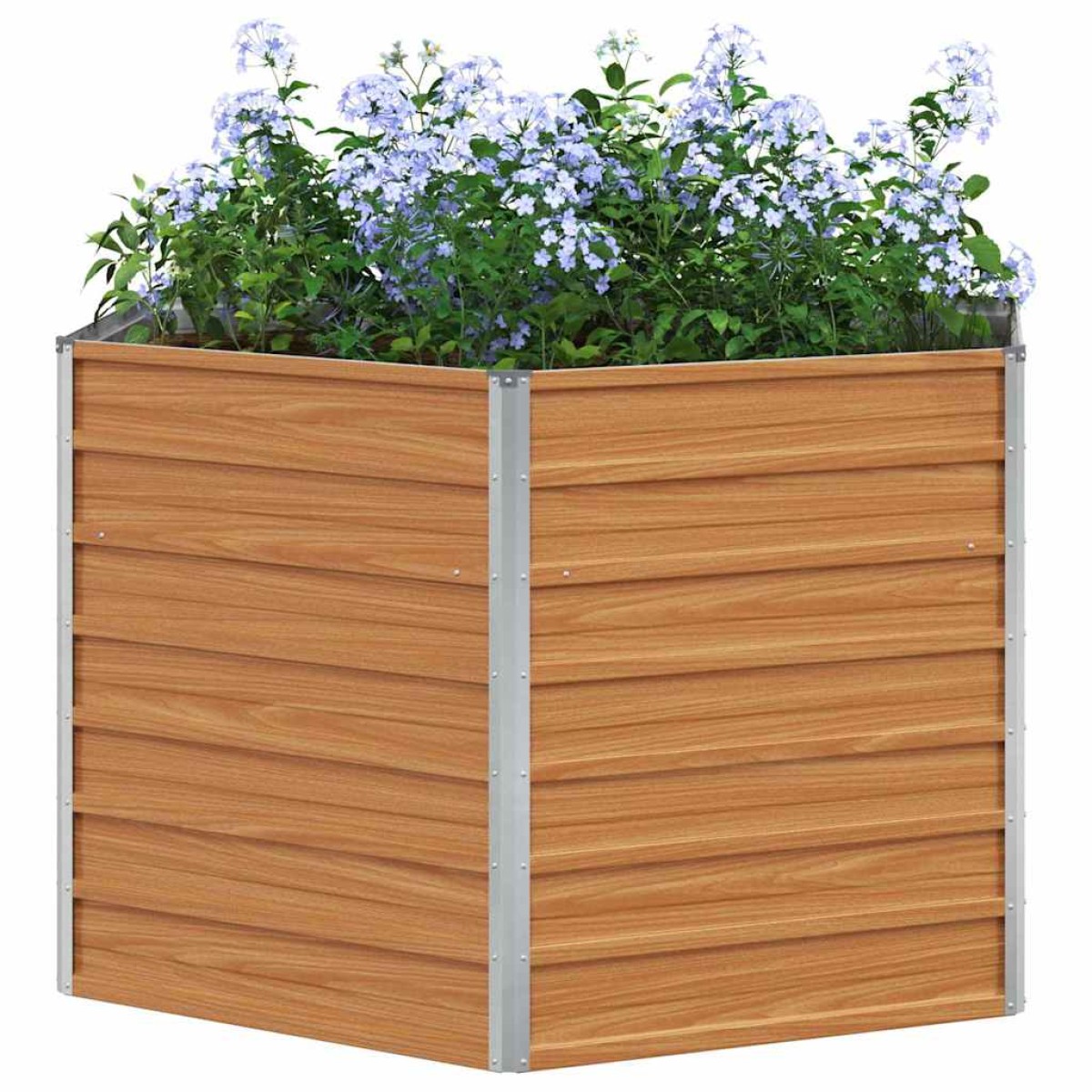 vidaXL Υψωμένο Κρεβάτι Κήπου Ανοιχτό καφέ 129 x 129 x 77 cm