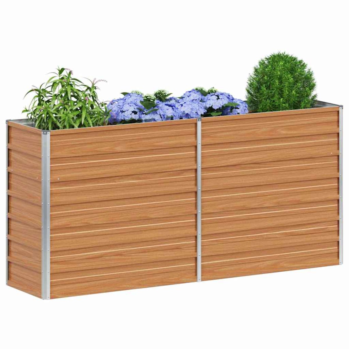 vidaXL Υπερυψωμένη Ζαρντινιέρα Ανοιχτό καφέ 160 x 40 x 77 cm