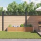 vidaXL Υπερυψωμένη Ζαρντινιέρα Ανοιχτό καφέ 240 x 40 x 45 cm