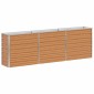 vidaXL Υπερυψωμένη Ζαρντινιέρα Ανοιχτό καφέ 240 x 40 x 77 cm