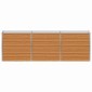 vidaXL Υπερυψωμένη Ζαρντινιέρα Ανοιχτό καφέ 240 x 40 x 77 cm
