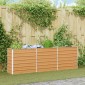 vidaXL Υπερυψωμένη Ζαρντινιέρα Ανοιχτό καφέ 240 x 40 x 77 cm