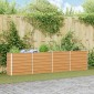 vidaXL Υπερυψωμένη Ζαρντινιέρα Ανοιχτό καφέ 320 x 40 x 77 cm