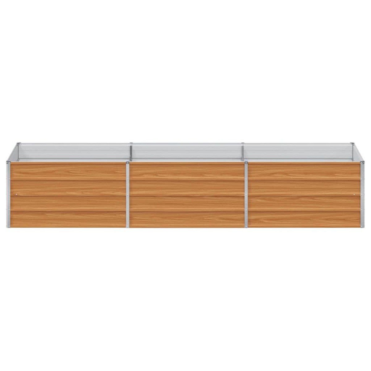 vidaXL Υπερυψωμένη Ζαρντινιέρα Ανοιχτό καφέ 240 x 80 x 45 cm