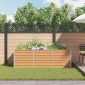 vidaXL Υπερυψωμένη Ζαρντινιέρα Ανοιχτό καφέ 240 x 80 x 77 cm