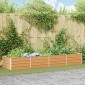 vidaXL Υπερυψωμένη Ζαρντινιέρα Ανοιχτό καφέ 320 x 80 x 45 cm