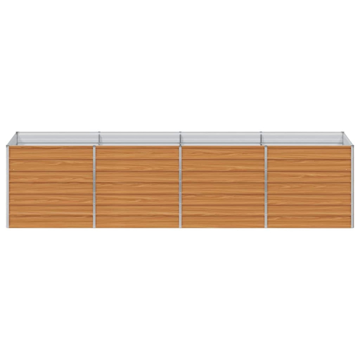 vidaXL Υπερυψωμένη Ζαρντινιέρα Ανοιχτό καφέ 320 x 80 x 77 cm