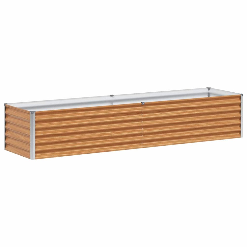 vidaXL Υπερυψωμένη Ζαρντινιέρα 195 x 50 x 36 εκ. Επικαλυμμένος Χάλυβας