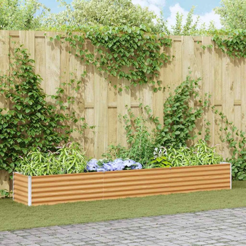 vidaXL Υπερυψωμένη Ζαρντινιέρα 290 x 50 x 36 εκ. Επικαλυμμένος Χάλυβας