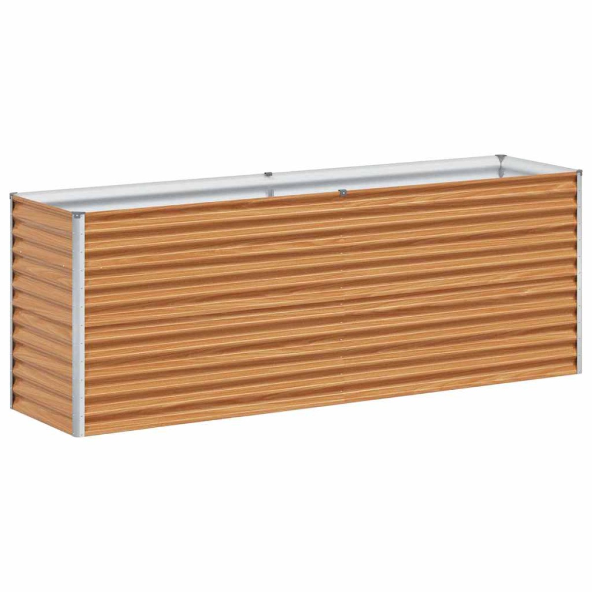 vidaXL Υπερυψωμένη Ζαρντινιέρα 195 x 50 x 68 εκ. Επικαλυμμένος Χάλυβας