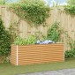 vidaXL Υπερυψωμένη Ζαρντινιέρα 195 x 50 x 68 εκ. Επικαλυμμένος Χάλυβας
