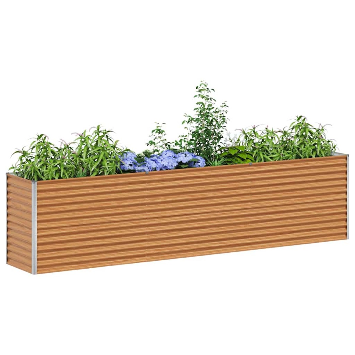 vidaXL Υπερυψωμένη Ζαρντινιέρα 290 x 50 x 68 εκ. Επικαλυμμένος Χάλυβας