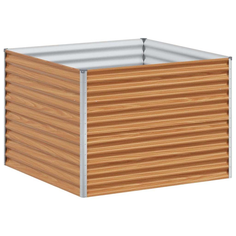 vidaXL Υπερυψωμένη Ζαρντινιέρα 98 x 100 x 68 εκ. Επικαλυμμένος Χάλυβας
