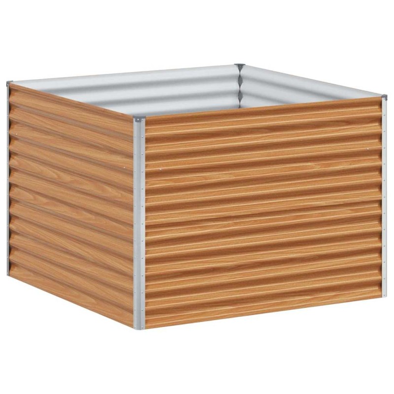 vidaXL Υπερυψωμένη Ζαρντινιέρα 98 x 100 x 68 εκ. Επικαλυμμένος Χάλυβας