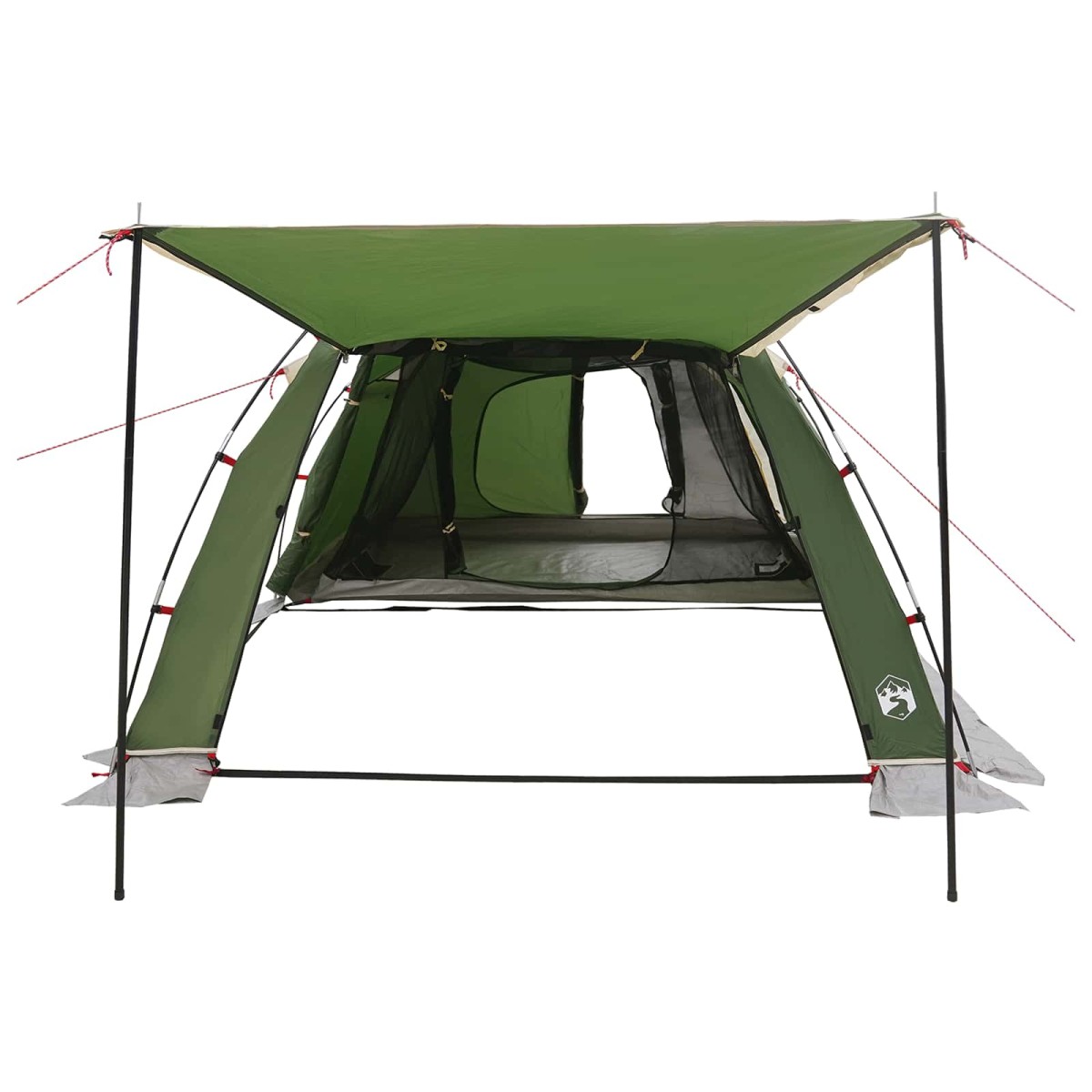 vidaXL Σκηνή τούνελ Πράσινο 361 x 235 x 147 εκ