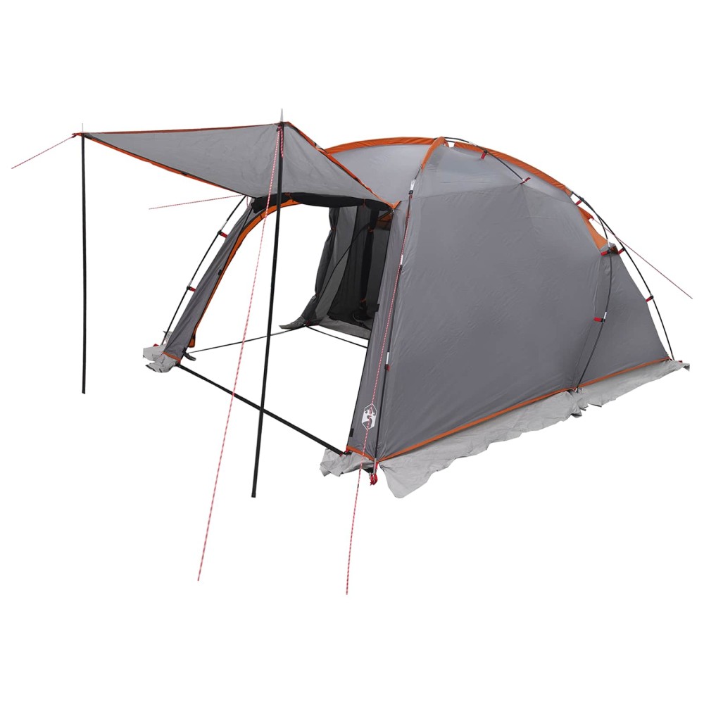 vidaXL Σκηνή τούνελ Γκρι και Πορτοκαλί 361 x 235 x 147 εκ