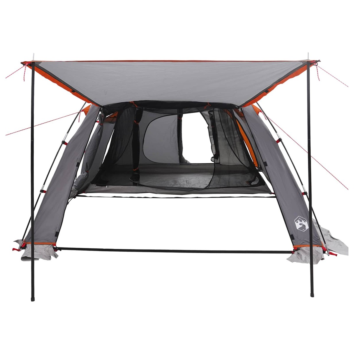 vidaXL Σκηνή τούνελ Γκρι και Πορτοκαλί 361 x 235 x 147 εκ
