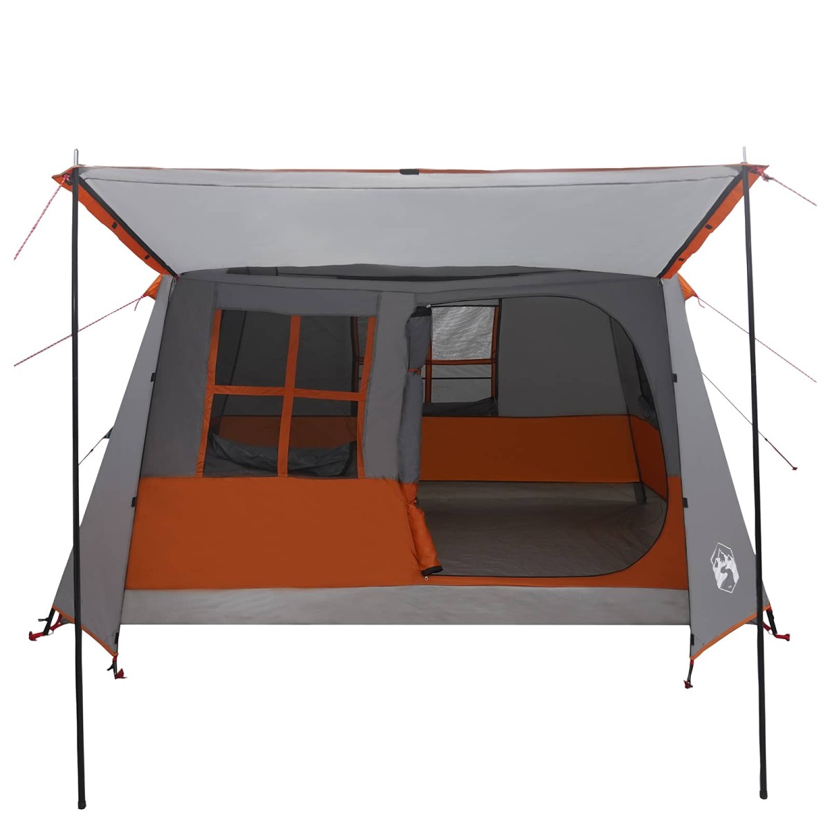 vidaXL Σκηνή τούνελ Γκρι και Πορτοκαλί 275 x 240 x 200 cm