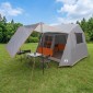 vidaXL Σκηνή τούνελ Γκρι και Πορτοκαλί 275 x 240 x 200 cm