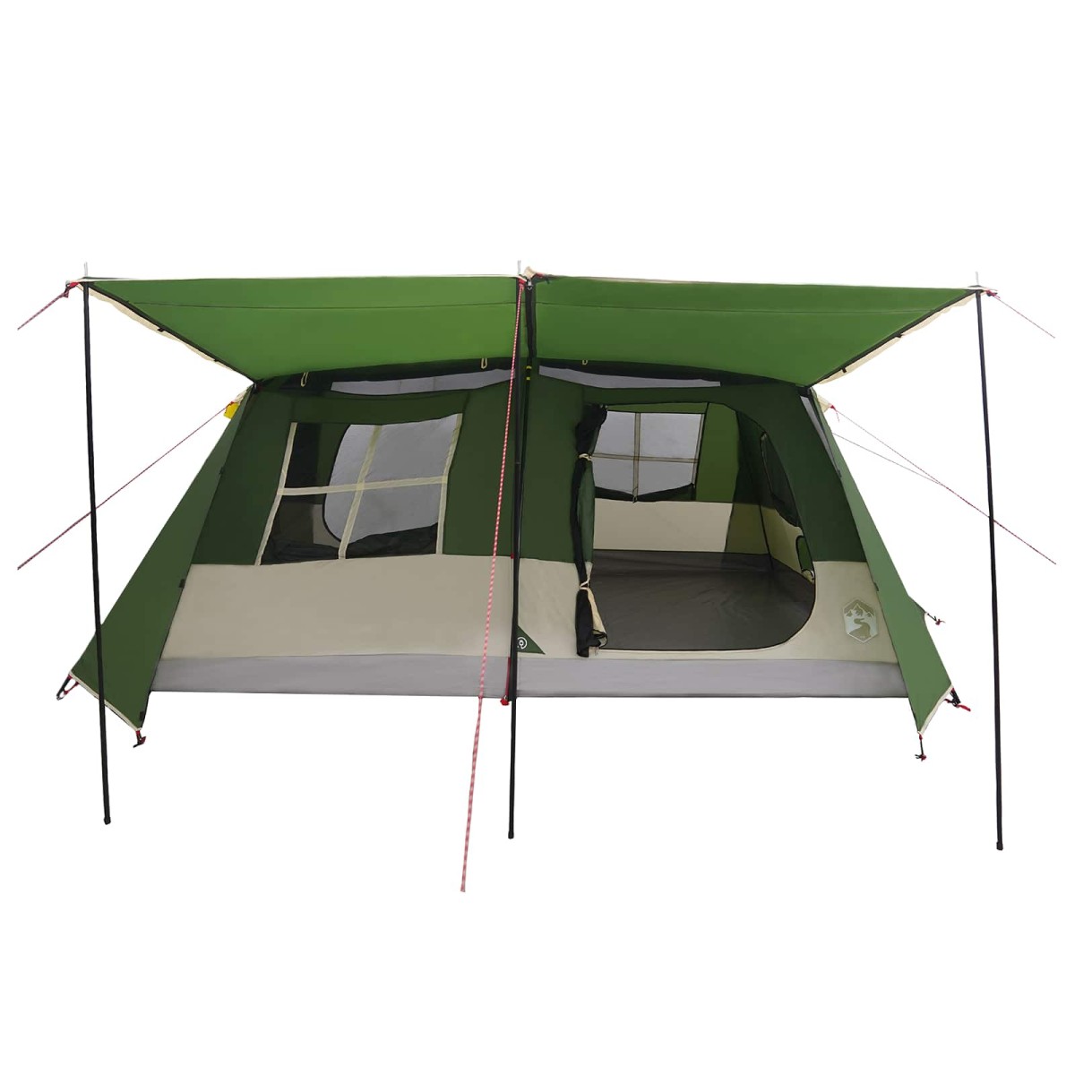 vidaXL Σκηνή τούνελ Πράσινο 400 x 278 x 182 εκ