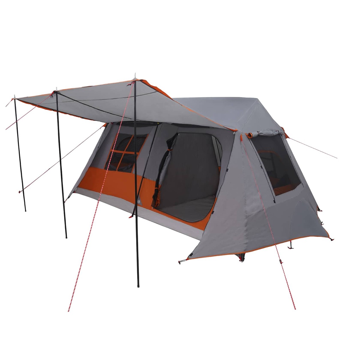 vidaXL Σκηνή τούνελ Γκρι και Πορτοκαλί 400 x 278 x 182 εκ