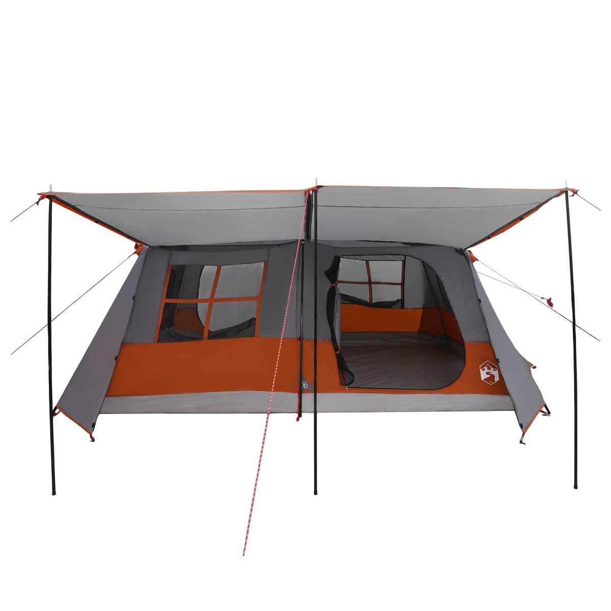 vidaXL Σκηνή τούνελ Γκρι και Πορτοκαλί 400 x 278 x 182 εκ