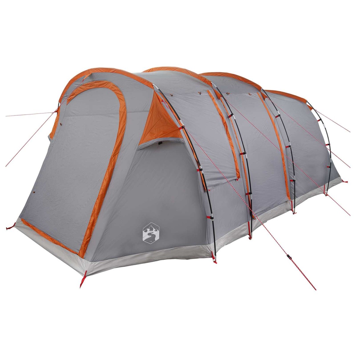 vidaXL Σκηνή τούνελ Γκρι και Πορτοκαλί 505 x 330 x 204 cm
