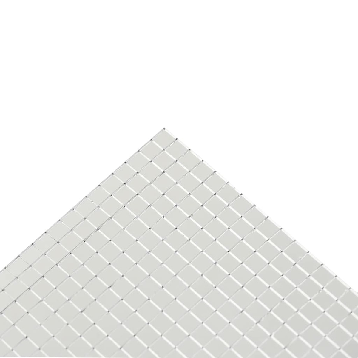 vidaXL Μωσαϊκό Καθρέπτη Γεωμετρικό 3 τμχ. Ασημί 30 x 30 cm Γυαλί