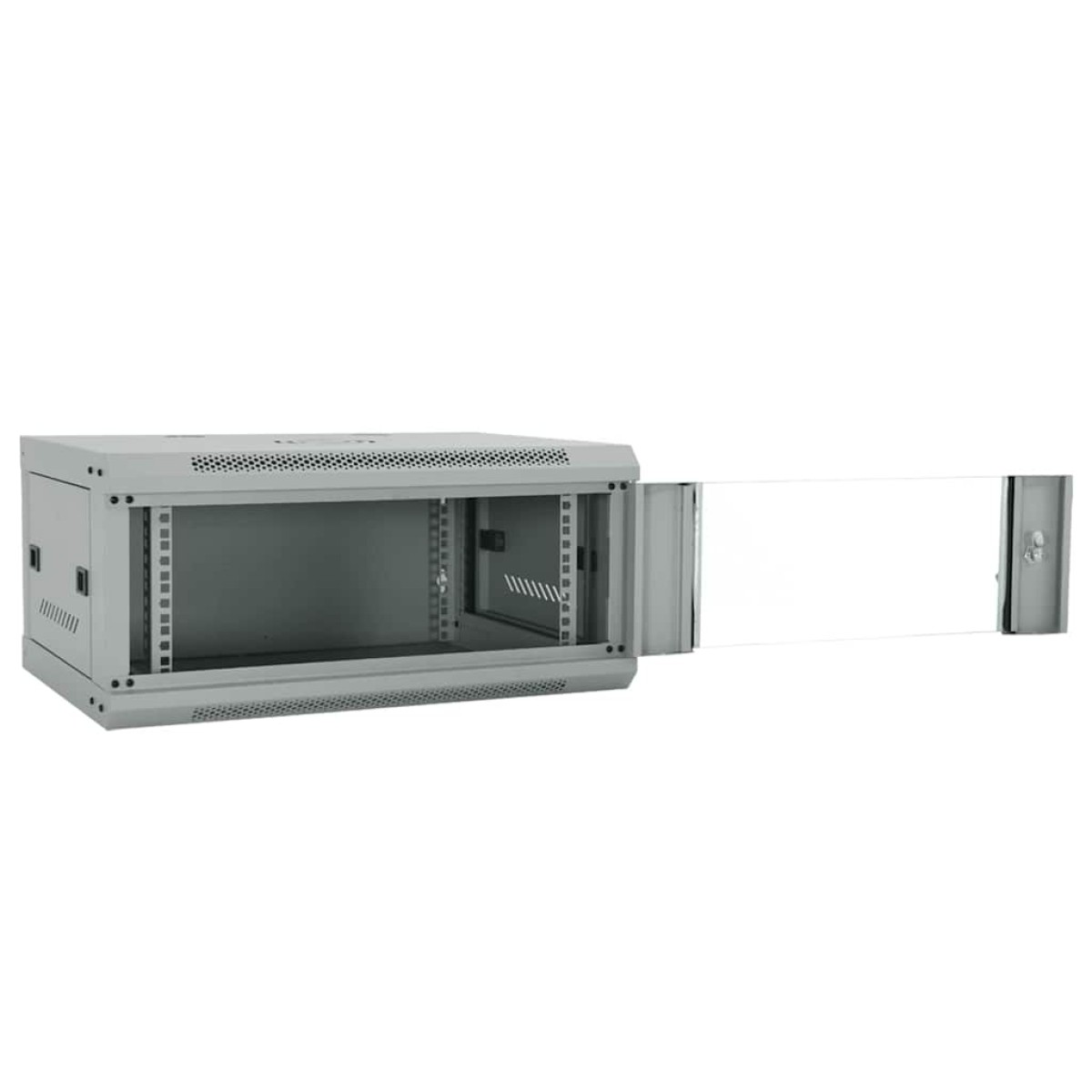 vidaXL Ντουλάπα δικτύου με αποθήκευση Γκρι 60 x 45 x 28 εκ Ατσάλι