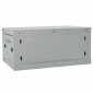vidaXL Ντουλάπα δικτύου με αποθήκευση Γκρι 60 x 45 x 28 εκ Ατσάλι