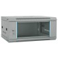 vidaXL Ντουλάπα δικτύου με αποθήκευση Γκρι 60 x 45 x 28 εκ Ατσάλι
