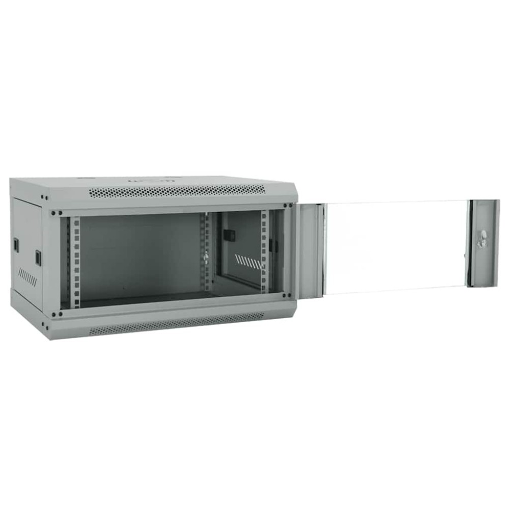 vidaXL Ντουλάπα δικτύου με αποθήκευση Γκρι 60 x 45 x 35 cm Ατσάλι