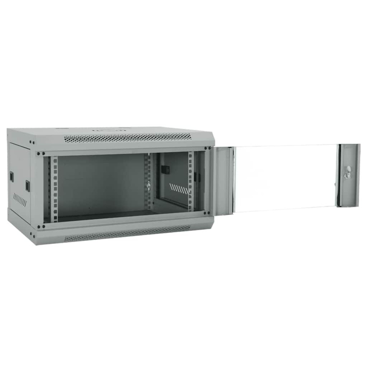 vidaXL Ντουλάπα δικτύου με αποθήκευση Γκρι 60 x 45 x 35 cm Ατσάλι