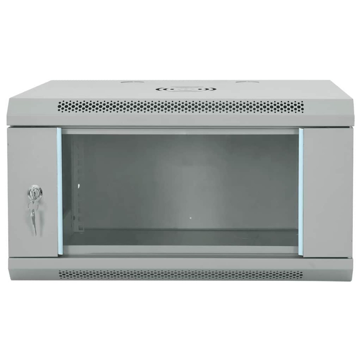 vidaXL Ντουλάπα δικτύου με αποθήκευση Γκρι 60 x 45 x 35 cm Ατσάλι