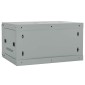 vidaXL Ντουλάπα δικτύου με αποθήκευση Γκρι 60 x 45 x 35 cm Ατσάλι