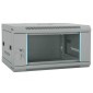 vidaXL Ντουλάπα δικτύου με αποθήκευση Γκρι 60 x 45 x 35 cm Ατσάλι