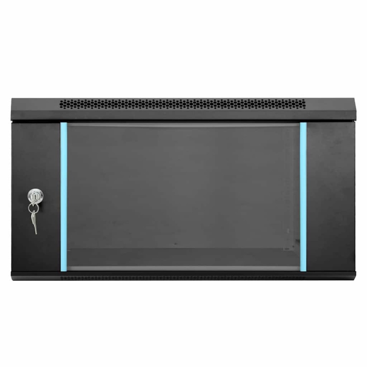 vidaXL Ντουλάπα δικτύου με αποθήκευση Μαύρο 60 x 60 x 35 cm Ατσάλι