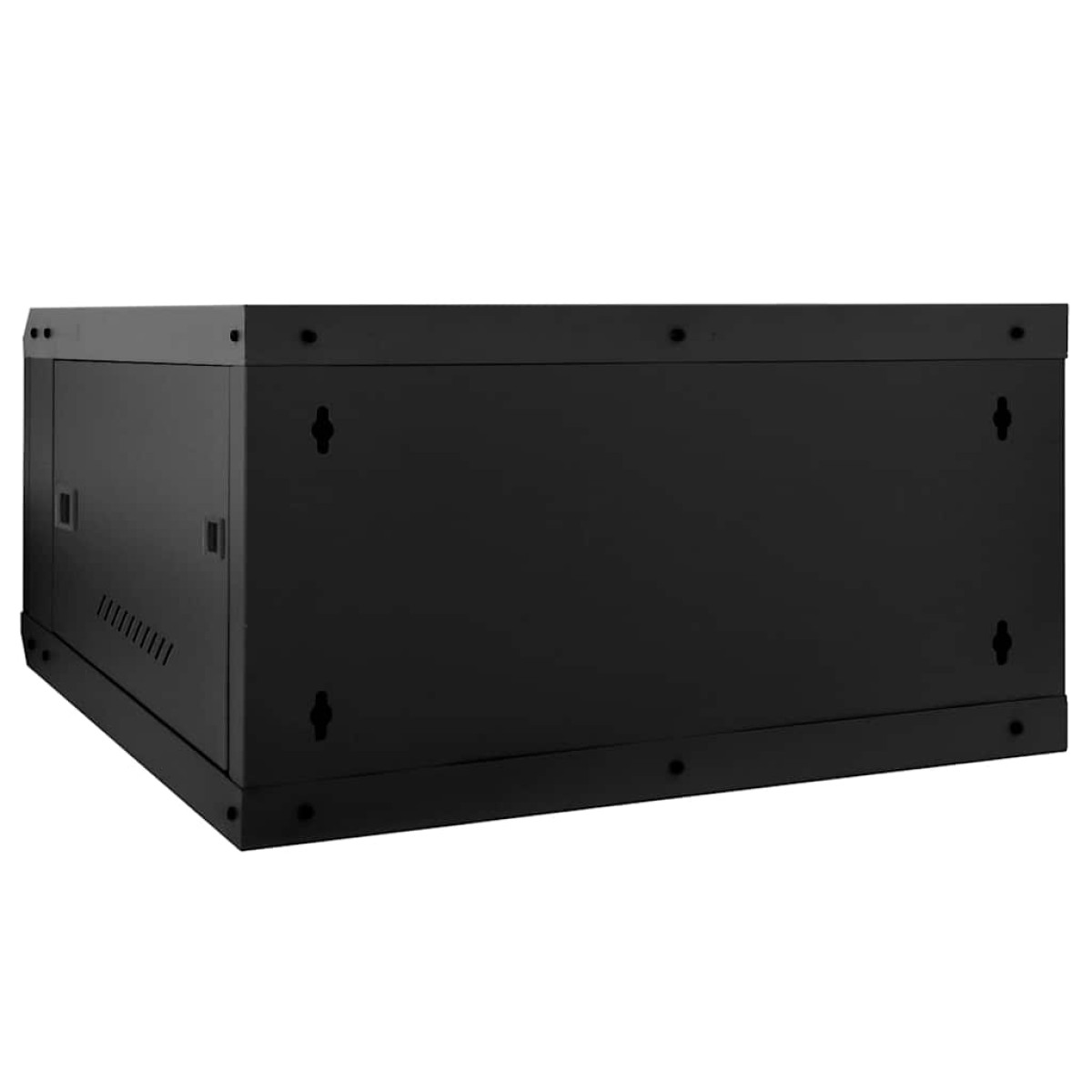 vidaXL Ντουλάπα δικτύου με αποθήκευση Μαύρο 60 x 60 x 35 cm Ατσάλι