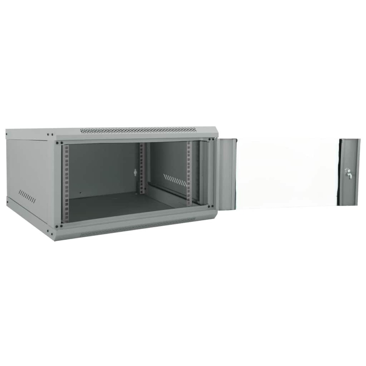 vidaXL Ντουλάπα δικτύου με αποθήκευση Γκρι 60 x 60 x 35 cm Ατσάλι